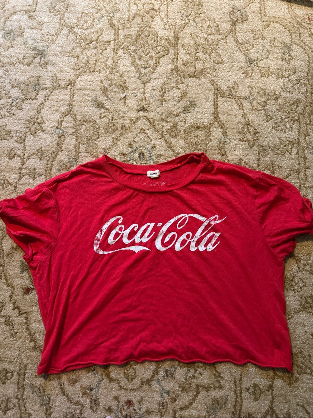 Garage coca cola cropped tee